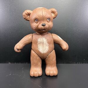 Vintage Cute But Creepy Ceramic Articulated Jointed  Teddy Bear